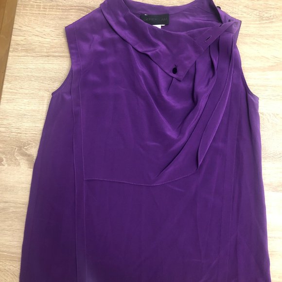 Derek Lam Tops - Derek Lam - 100% Silk Blouse - Asymmetrical - 1 small stain - worn twice